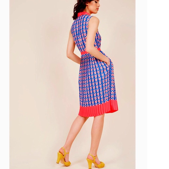 🆕 ModCloth Just My Typist Sleeveless Shirt Dress - Picture 2 of 7